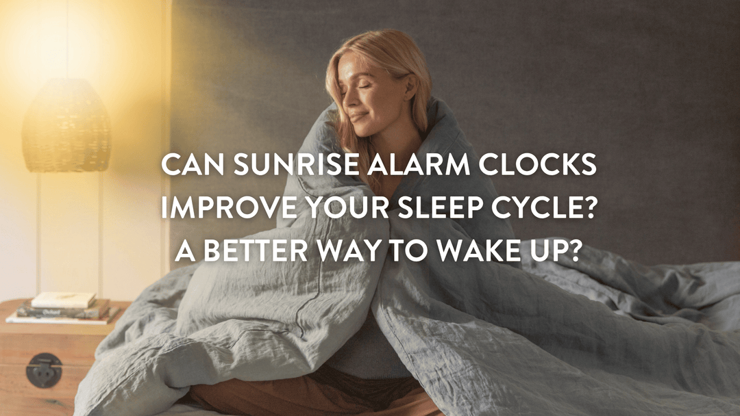 Person waking up to natural sunlight