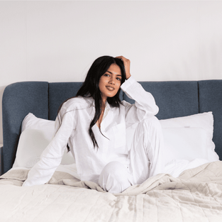 Our collection of bed pillows, cushions, supports and duvets. Includes natural materials & fillings such as British wool, organic buckwheat hulls, 100% cotton & graphite latex.