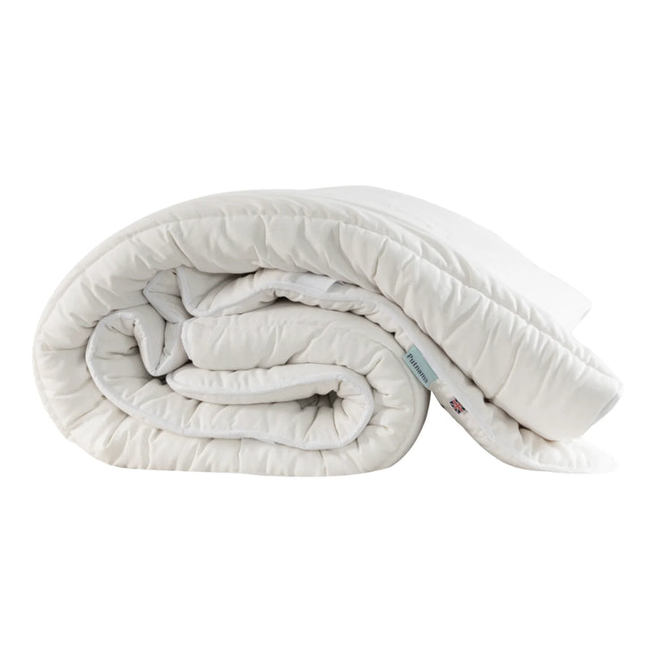 Natural 100% British Wool Mattress Topper thick handmade in the UK 100% cotton OEKO TEX Standard 100