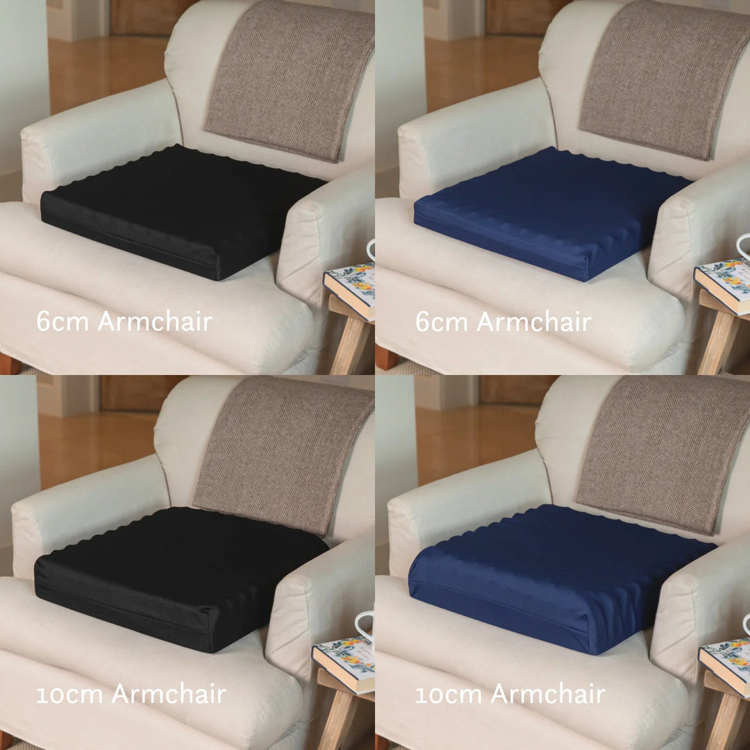 Sero Pressure Cushion - Pressure relief cushion for car office armchair dining chair Black Navy blue - Putnams