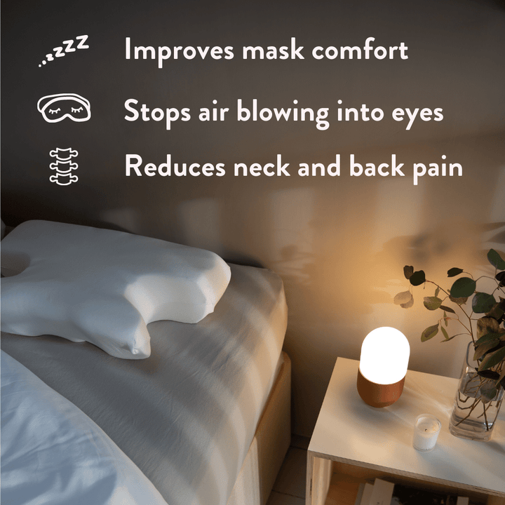 Advanced CPAP Pillow Sleep Apnoea - Putnams air into eyes pain red lines discomfort side sleeping