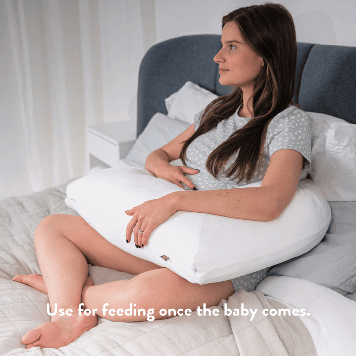 Cuddle Me Pillow - U Shape - Pregnancy Cushion side sleeping support pushes bump up easy to roll over Putnams UK