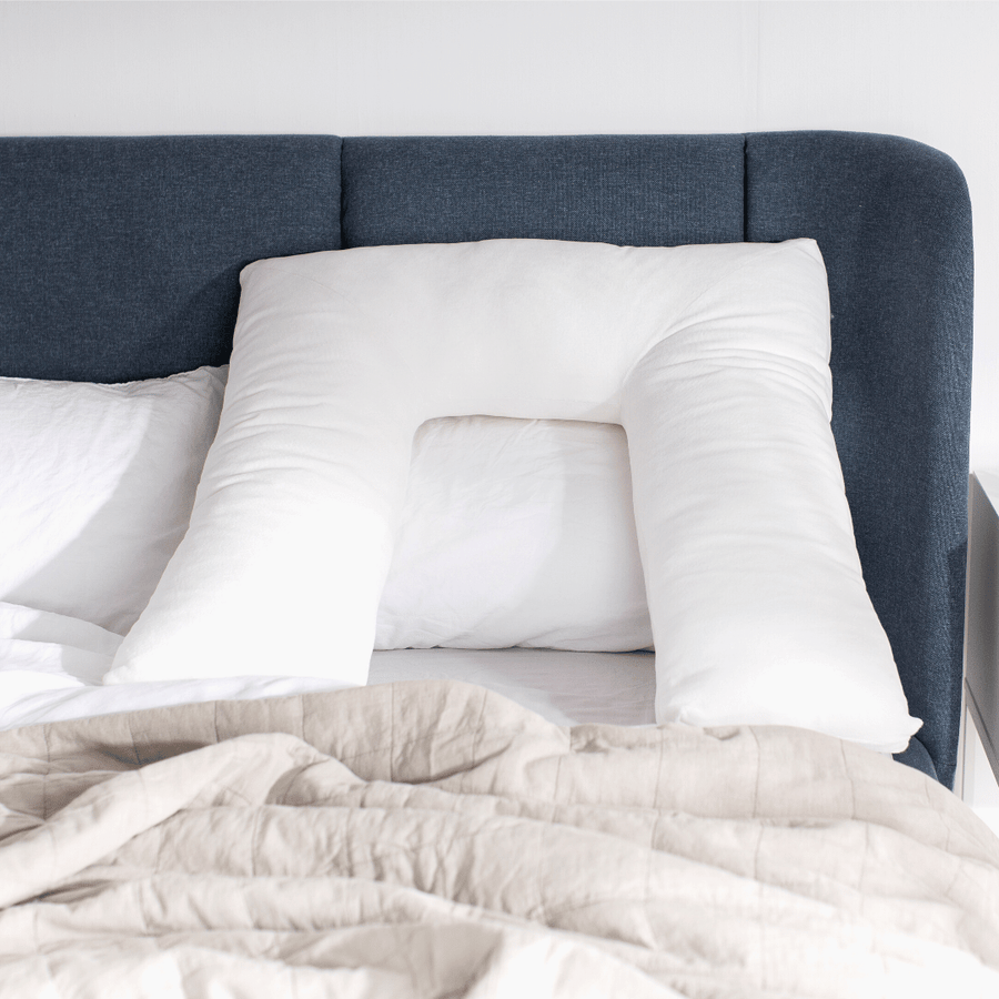 cuddle headboard resting pillow to lean against when working from home putnams